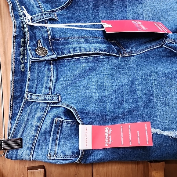 GOGO Jeans: High Rise Ankle Stretch Jeans, Medium Wash, size 9/29 - Picture 3 of 9